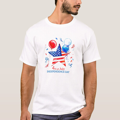 4 of July Independence Day men tshirt