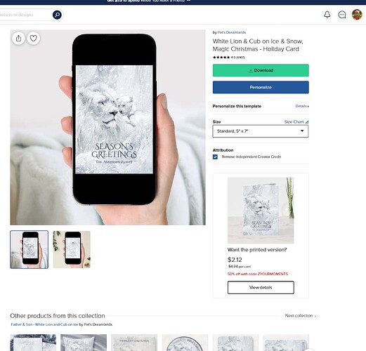 Instant Download "product page" after puchase