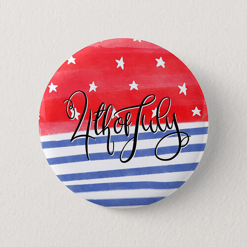 4 of July button