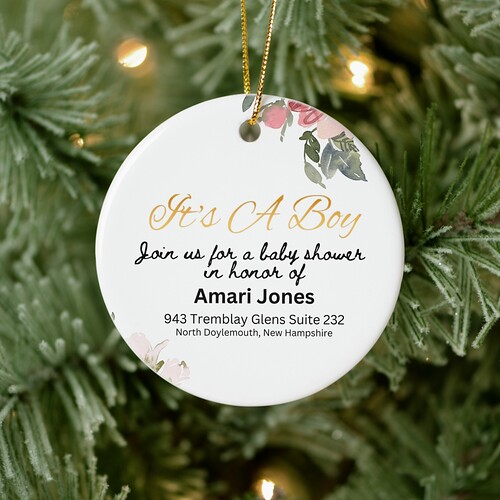 Zazzle Baby Shower Invitation Ceramic Ornament (Tree).jpg