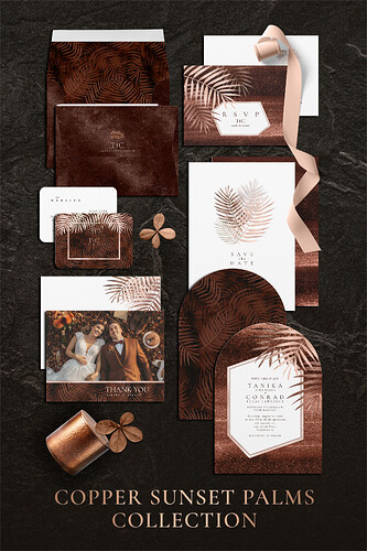 ID1323 Copper Sunset Palms Collection copy
