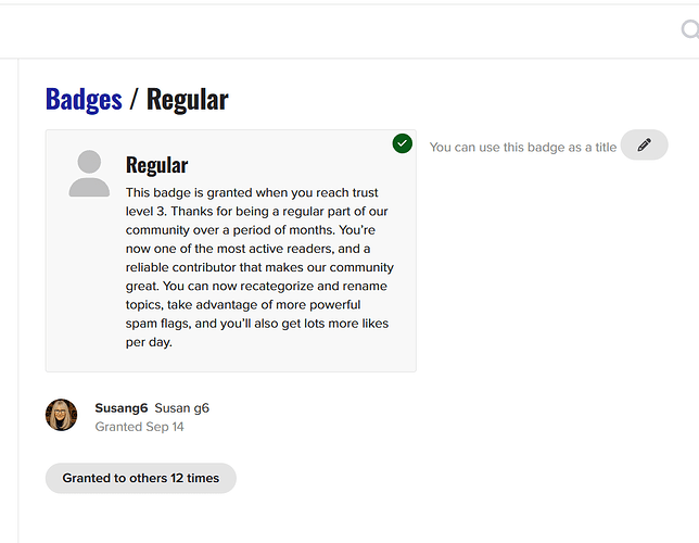 how to add your badge to your community profile