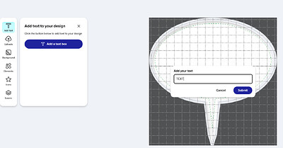 click add text