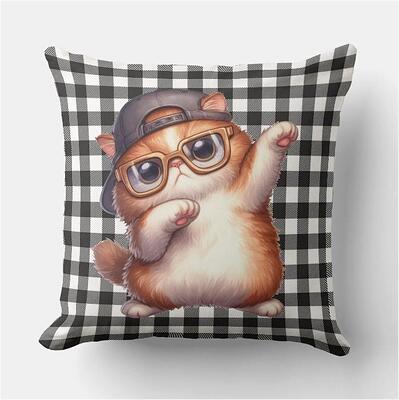 Fun Cat Throw Pillow