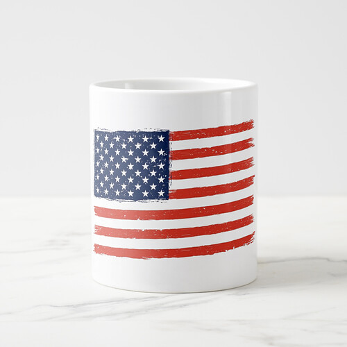 America a land of the free. Jumbo mug
