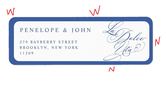 mockup not centered label