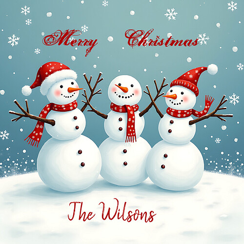 Customizable Christmas Napkins