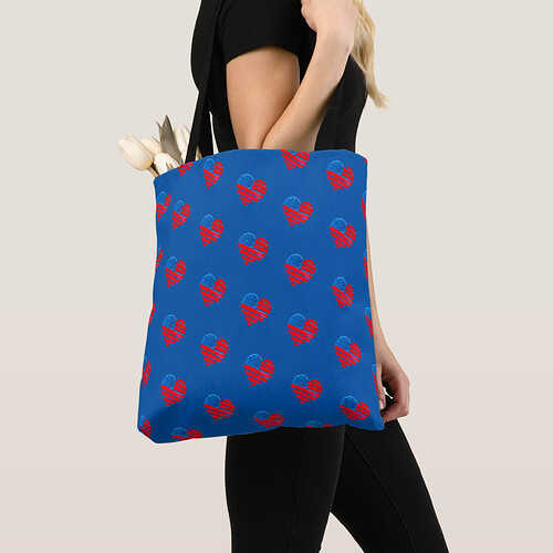 American heart shoulder bag