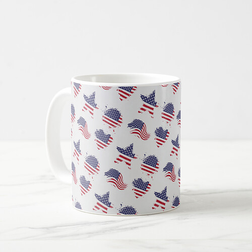 America a land of the free. Coffee mug