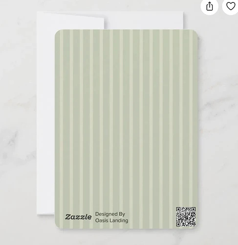 back of card