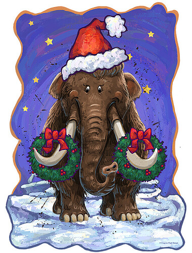 Thelma, the Mastodon Gets Festive, Front