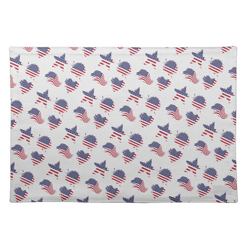 America a land of the free. Cloth placemat