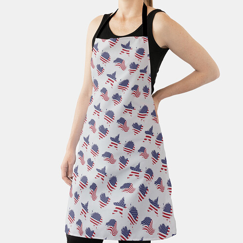 America a land of the free. Apron