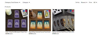 tarot card store front