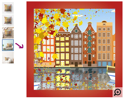 Screenshot 2022-06-09 at 16-56-27 Amsterdam City Canal Autumn Colorful Throw Pillow Zazzle com.png
