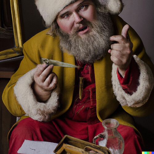 DALL·E 2022-09-30 23.11.56 - old fashioned santa claus in the style of vermeer.png