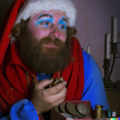 DALL·E 2022-09-30 23.11.53 - old fashioned santa claus in the style of vermeer.png