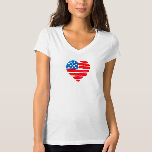 American heart women tshirt