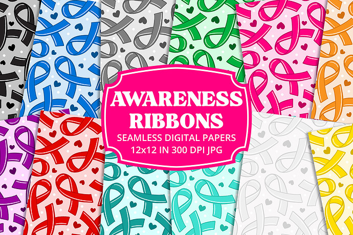 Awareness Ribbons 12 Digital Paper Preview 1-01-01.jpg