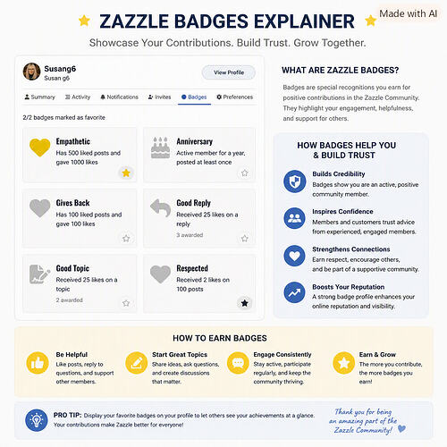 badge visual