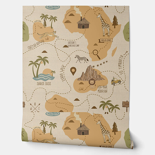 Zazzle Seaside Blue Sailboats & Anchors Pattern ID1258 Wallpaper (Unrolling).png