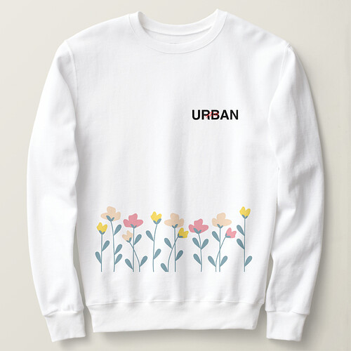 Zazzle A Fusion of Flora and Urban Design sweatshirt (Design Front).png