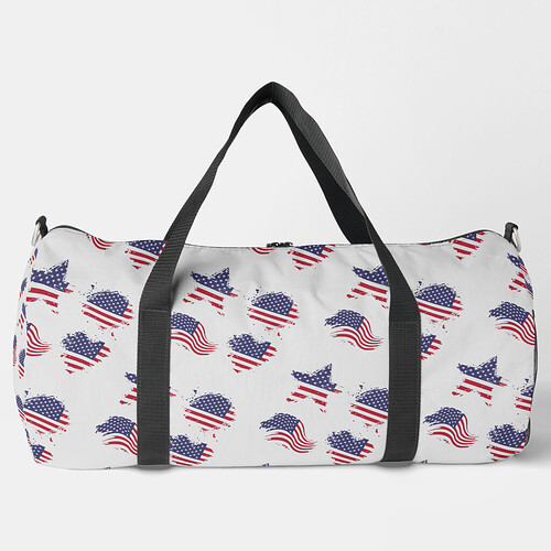 America a land of the free. Large duffle bag