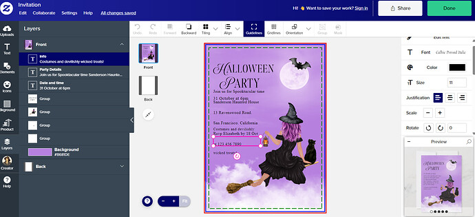 Public View- Font alignment issue . This is what I see when I click "customize with Design Editor" I'm taken into the Design Tool