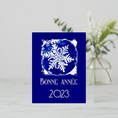 silver foil postcard