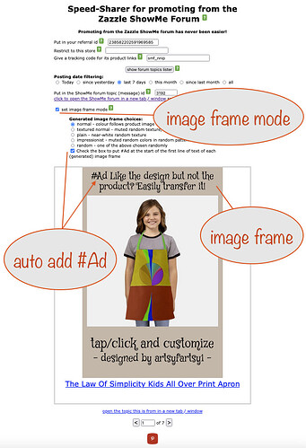 auto add #Ad with image frames