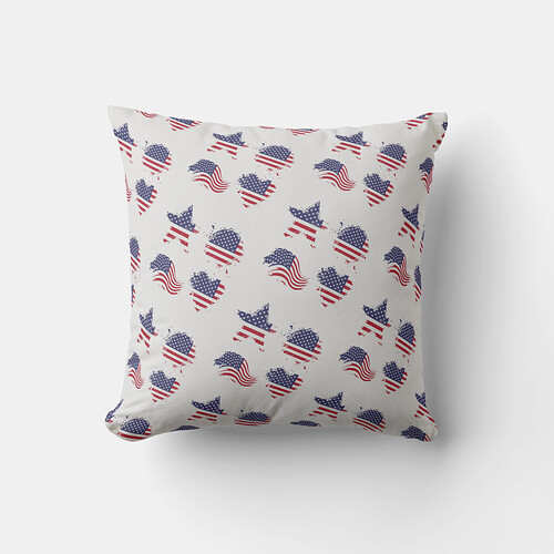 America a land of the free. Throw pillow.