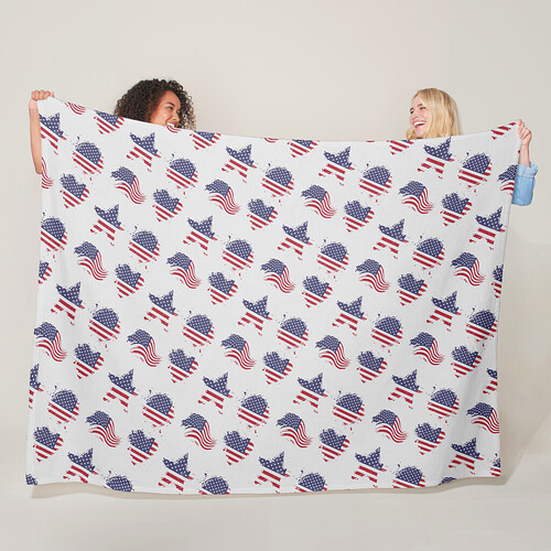 America a land of the free. Large Fleece blanket