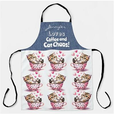 Tiger Tabby Cat Apron