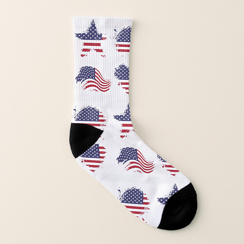 America land of the free. Socks