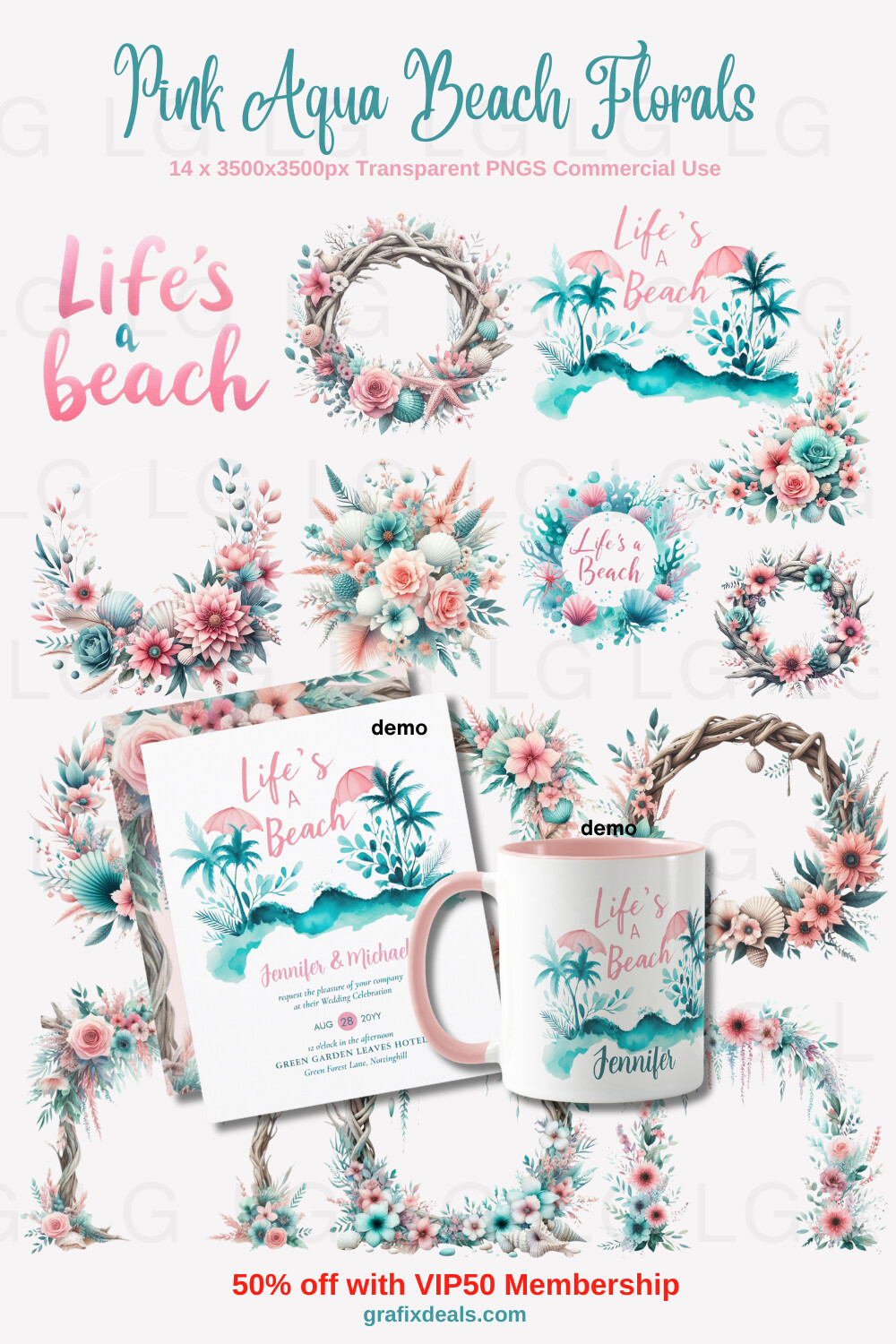 pink aqua silver floral by graphicsdeals cover (2).png