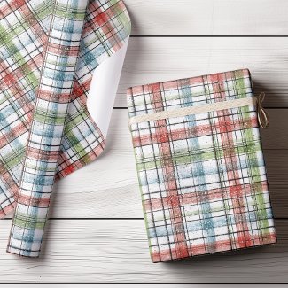 Festive Rustic Winter Plaid