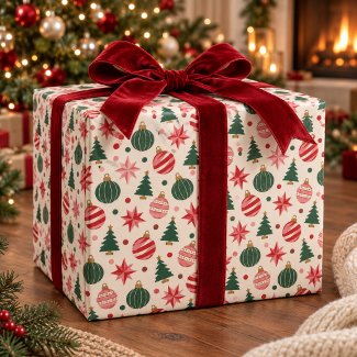 Retro Christmas Baubles & Starbursts