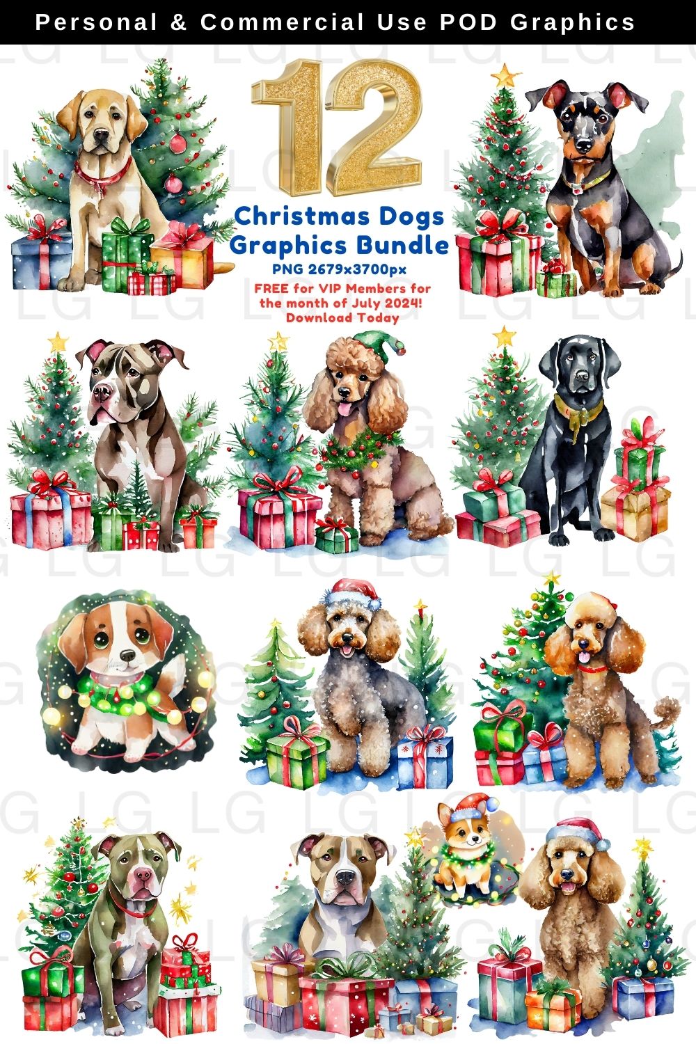 christmas dogs graphics bundle commercial pod use grafixdeals vip july.jpg