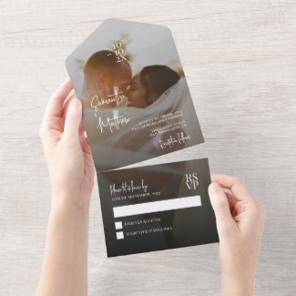 Dark Moody Romantic Minimalist Wedding Anniversary