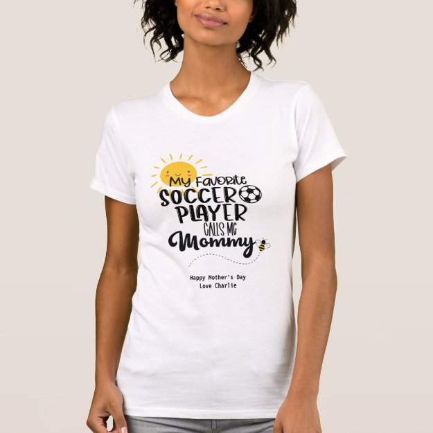Funny SOCCER MOM Mothers Day Birthday Personalize T-Shirt