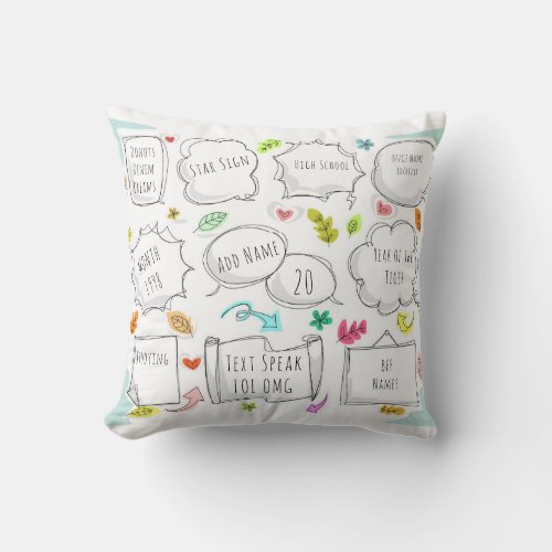 FUN 1998 yr born THIS IS YOUR LIFE - ADD MILESTONE Throw Pillow