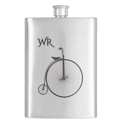High-Wheel Antique Bicycle Monogram