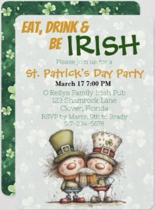 stpat5.png St. Patrick's Day Party Invitations