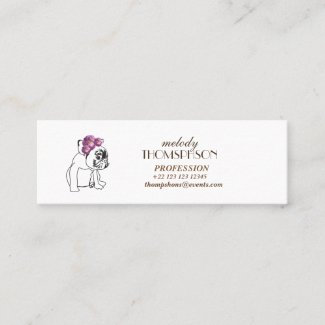 Elegant Modern Art Mini Standard Matte Card