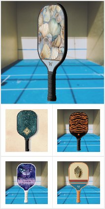 Custom Pickleball Paddles - Photos Pictures Names