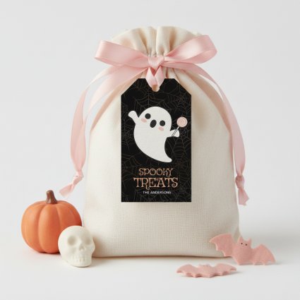 Spooky Treats Friendly Ghost Lollipop Black ID1325