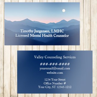 Mental Health Counselor Psychologist Blue Mountain