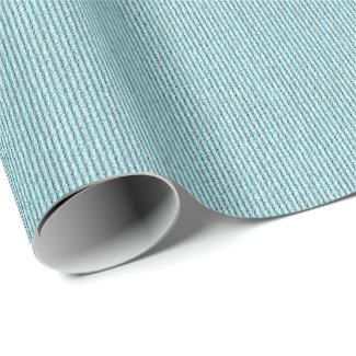 Casual Aqua Corduroy Stripe Pattern
