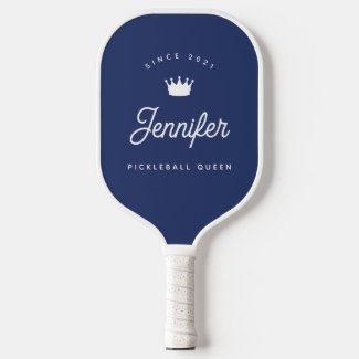 Navy Blue Trendy Chic Pickleball