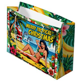 Colorful Merry Tropical Christmas